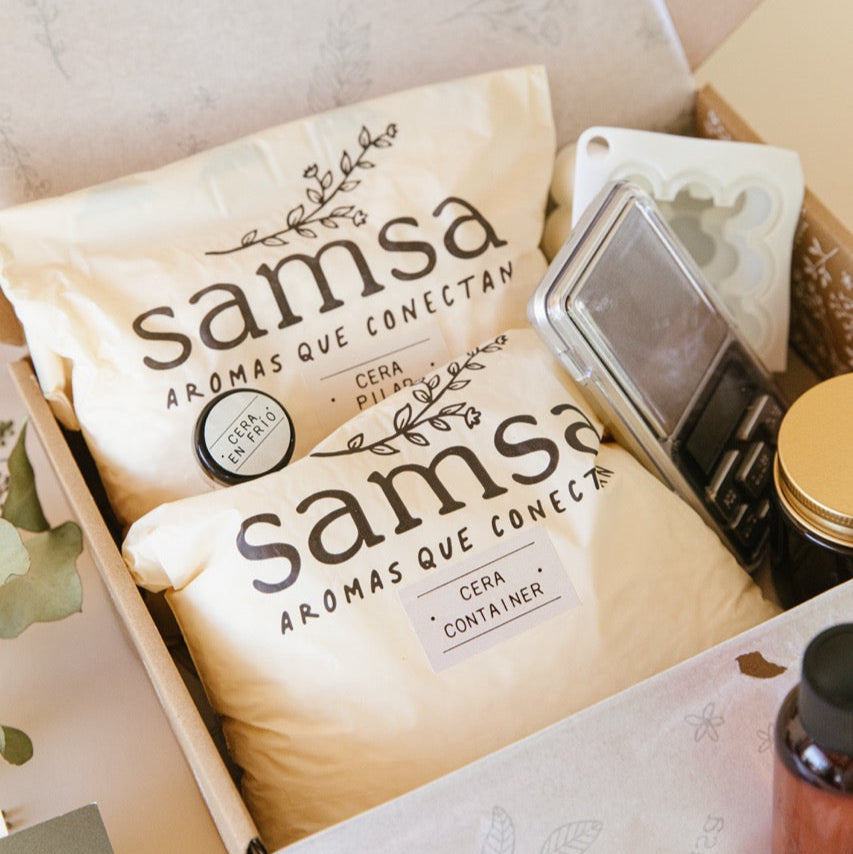 Kit velas de recipiente y desmoldable + talleres
