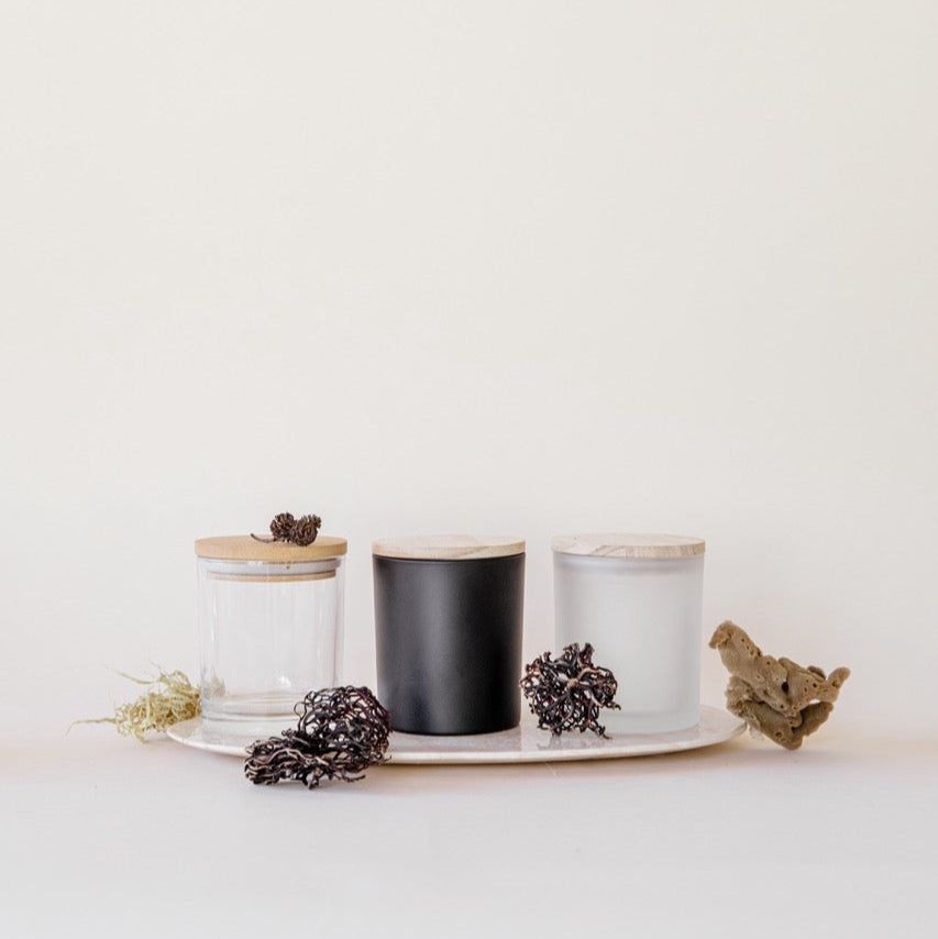 Envase premium para velas (transparente)