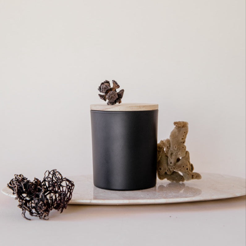 Envase premium para velas (negro)