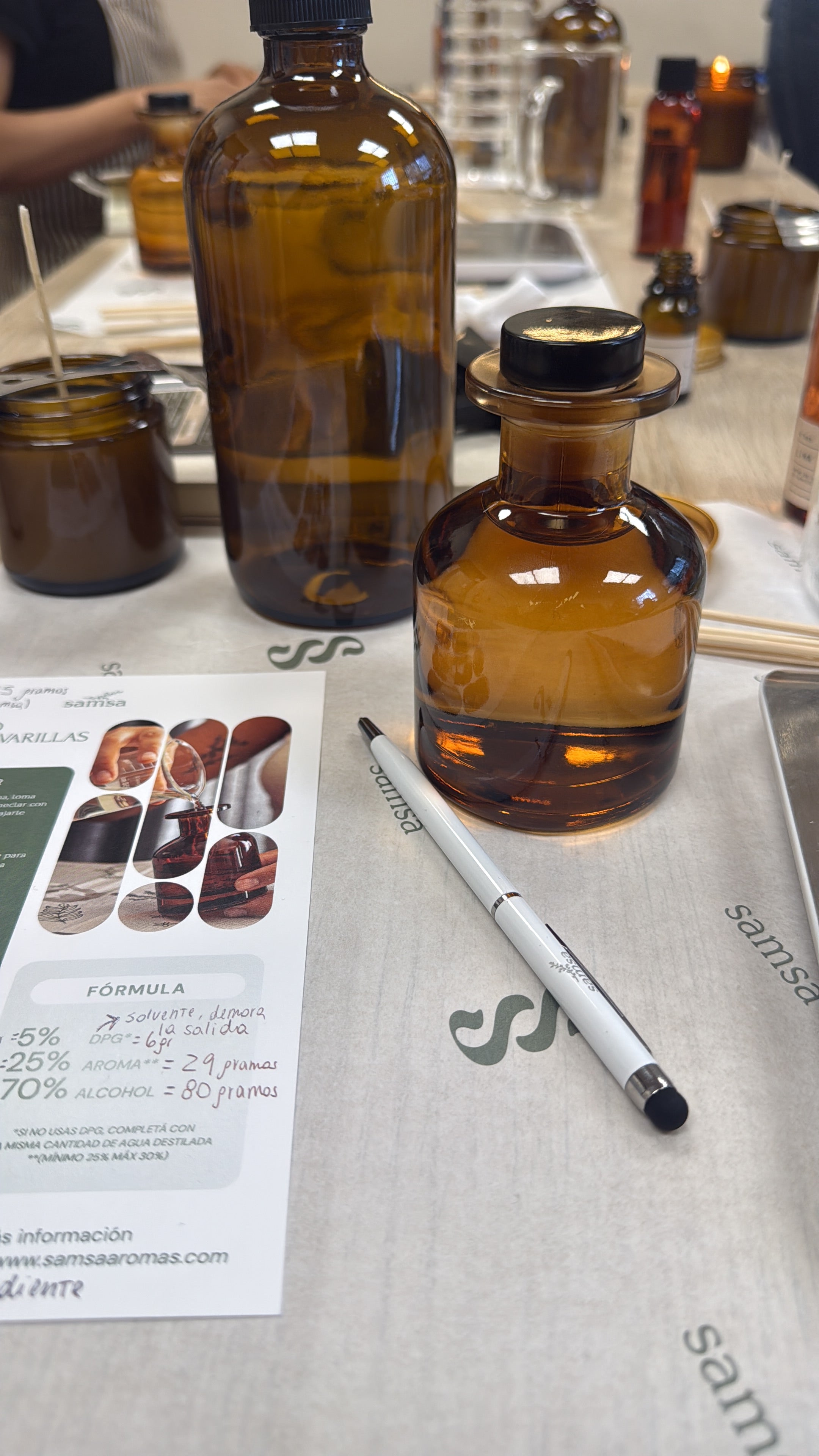 Taller Presencial: Velas recipiente, Home Spray y Difusor