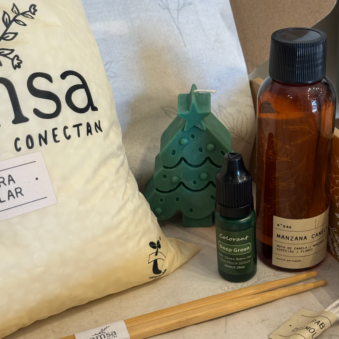 Kit velas desmoldables + taller ESPECIAL