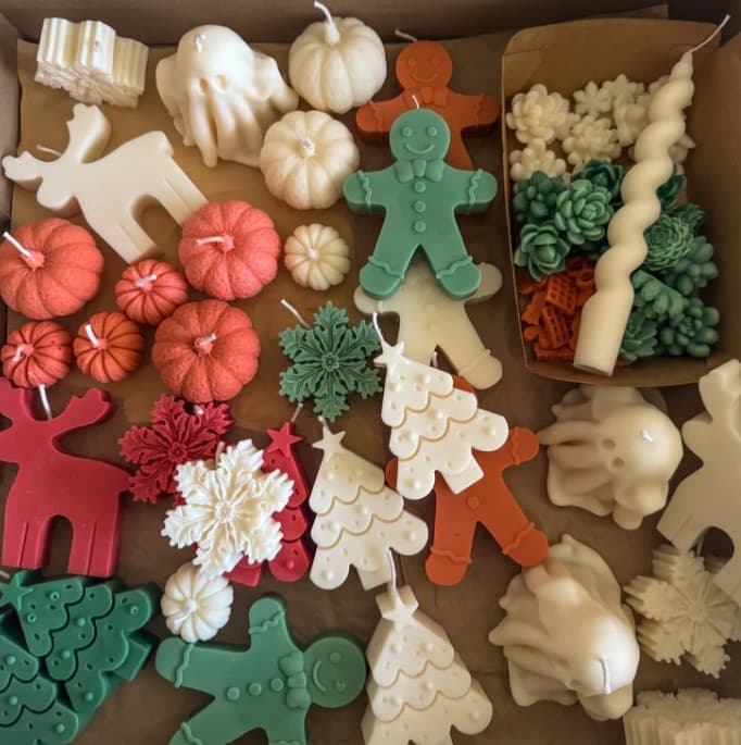 Kit velas desmoldables + taller ESPECIAL