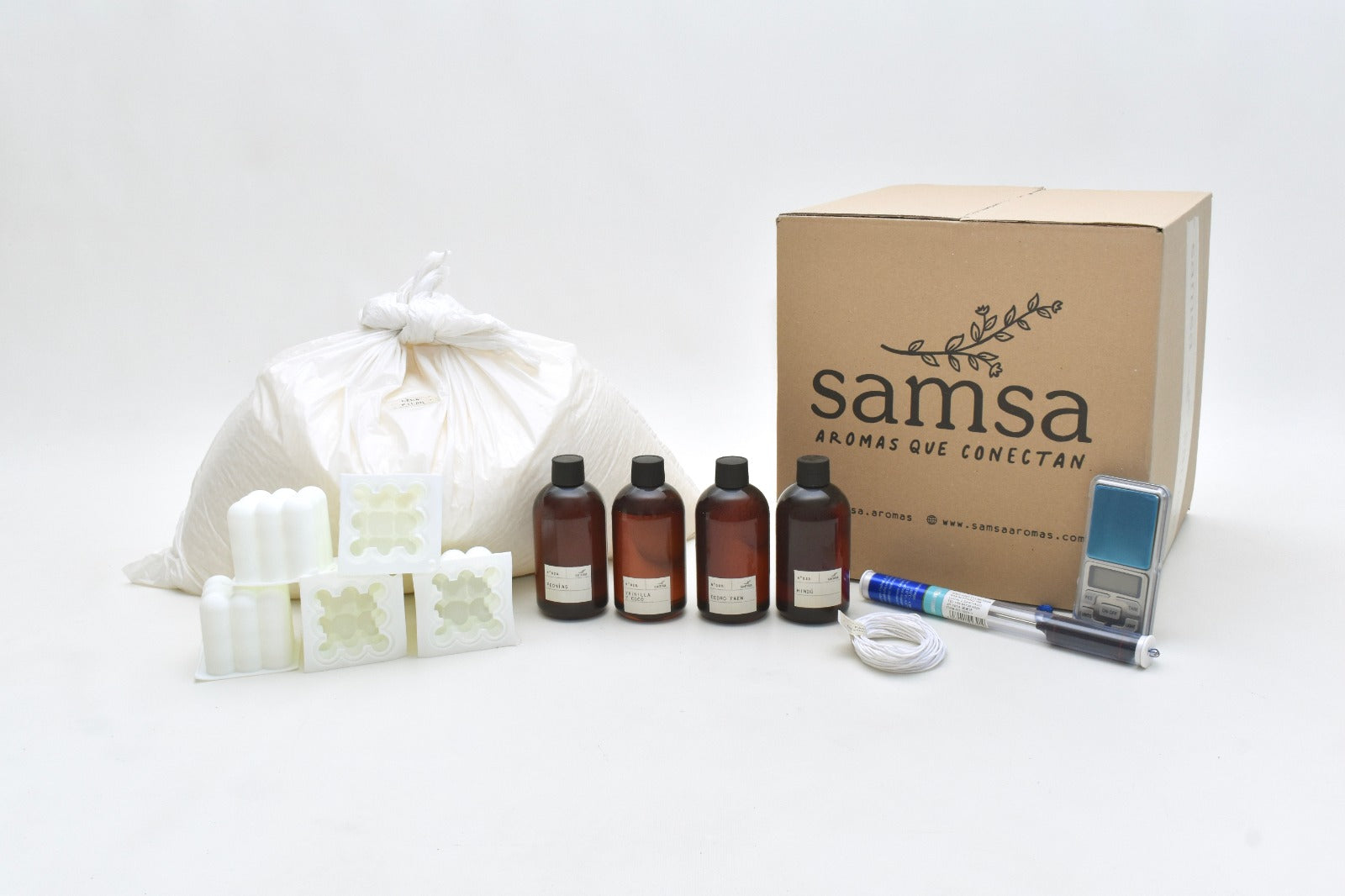 Kit para emprender con samsa velas desmoldables