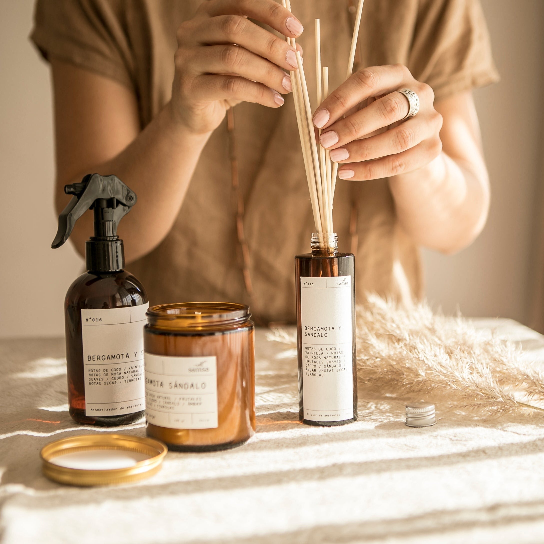 Difusor aromatico con varillas de rattan 2