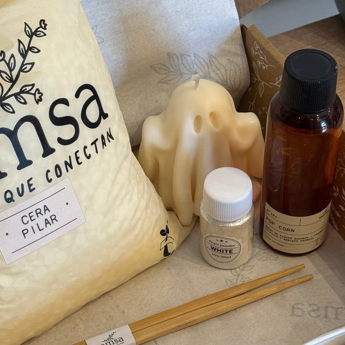 Kit velas desmoldables + taller ESPECIAL