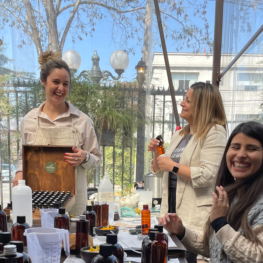 Taller presencial de velas, difusor y home spray