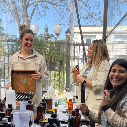 Taller presencial de velas, difusor y home spray