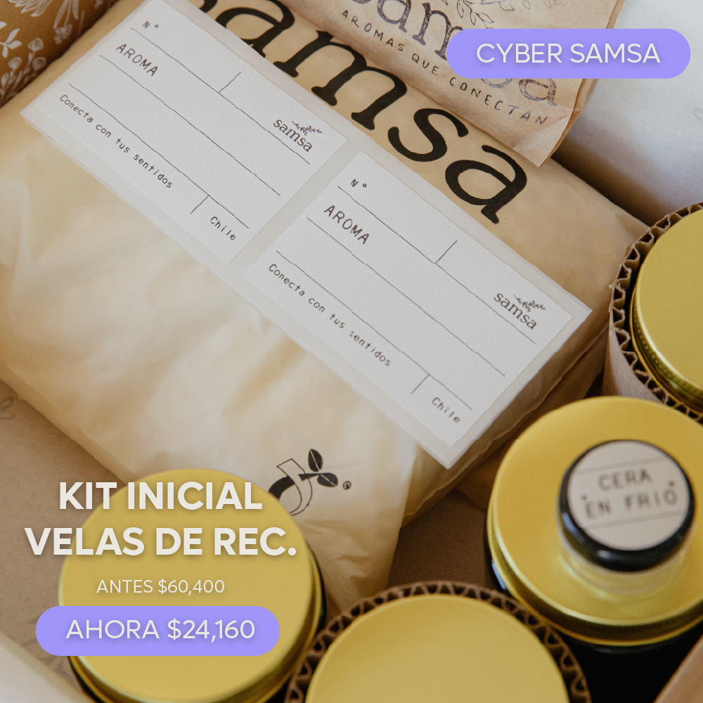 Kit inicial Velas Recipiente + Taller