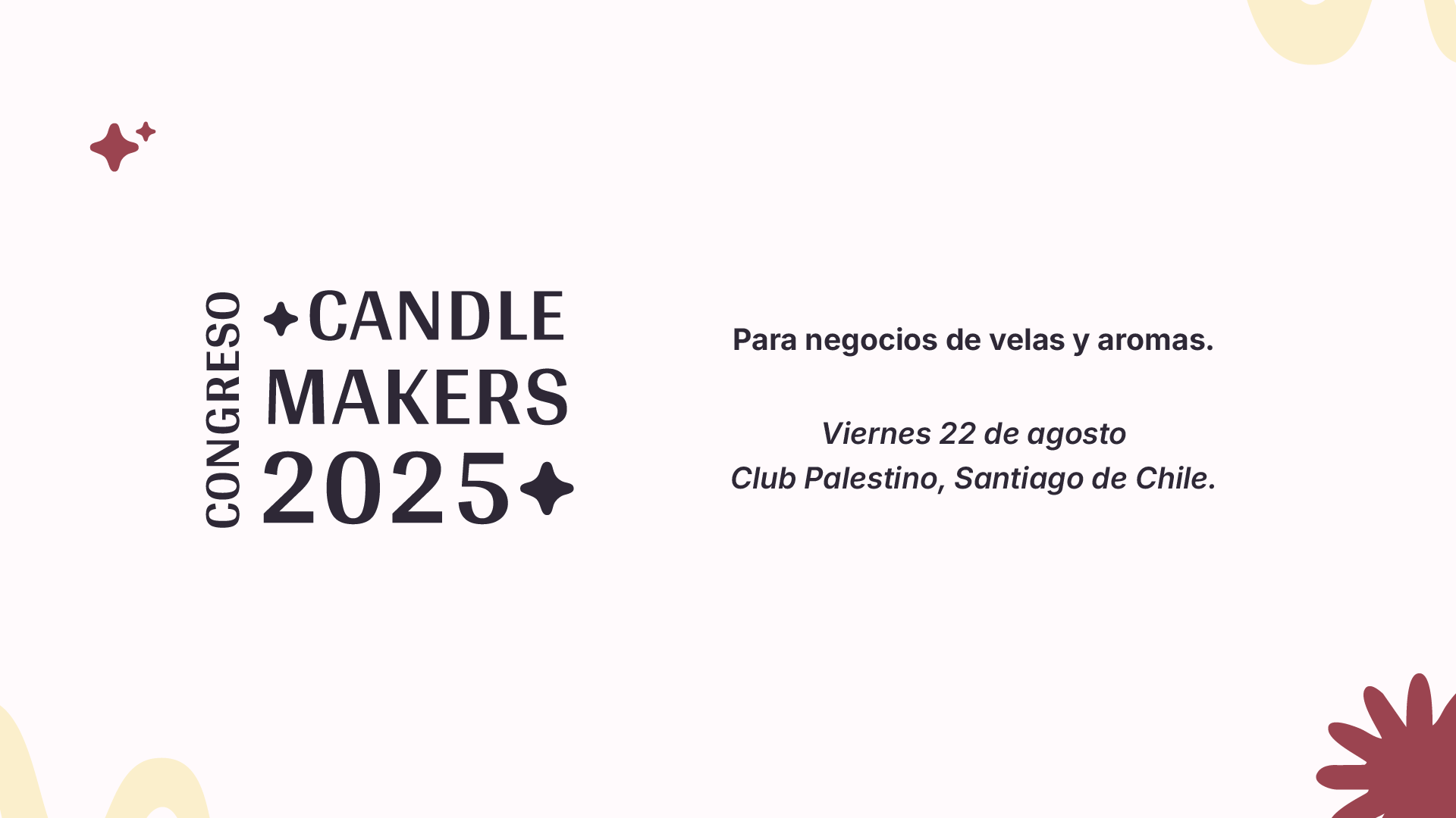 Congreso candle maker 2025 samsa rectangular