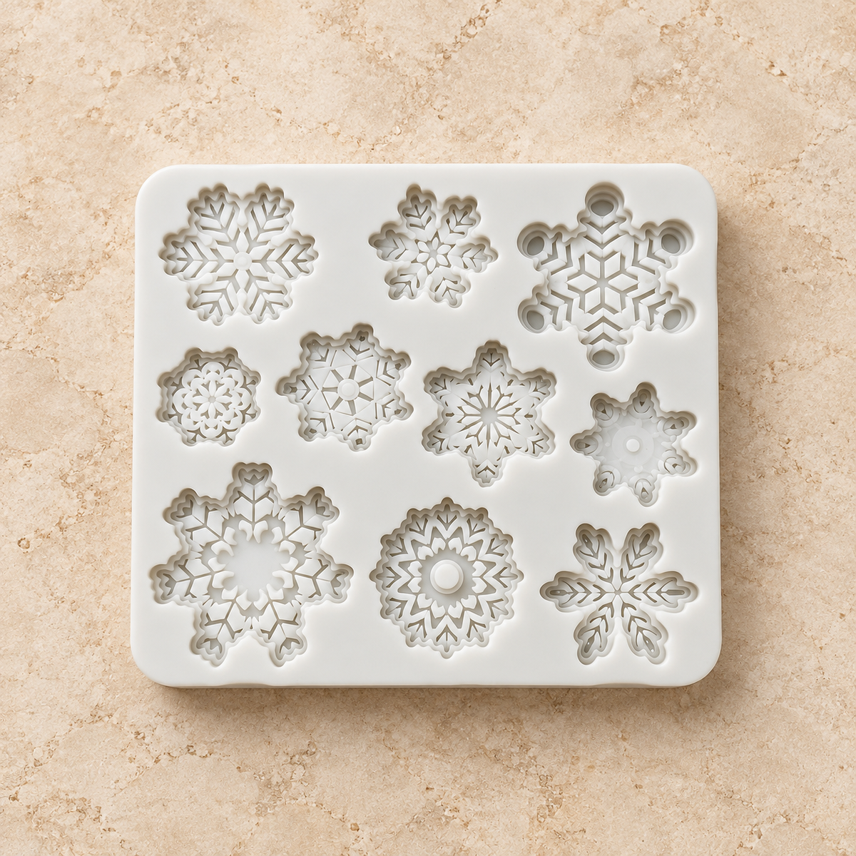 Molde Copos de Nieve Mini